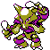 Alakazam shiny front-facing sprite from Pokémon Silver