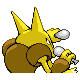 Alakazam back-facing sprite from Pokémon HeartGold