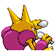 Alakazam shiny back-facing sprite from Pokémon HeartGold