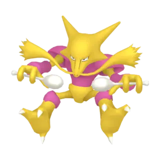 Alakazam shiny front-facing sprite from Pokémon Let's Go, Eevee!