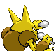 Alakazam back-facing sprite from Pokémon Platinum
