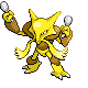 Alakazam front-facing sprite from Pokémon Platinum