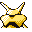 Alakazam back-facing sprite from Pokémon Blue