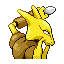 Alakazam back-facing sprite from Pokémon Sapphire