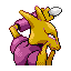 Alakazam shiny back-facing sprite from Pokémon Sapphire