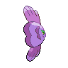 Alomomola shiny back-facing sprite from Pokémon White