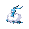 Altaria front-facing sprite from Pokémon White