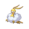 Altaria shiny front-facing sprite from Pokémon White