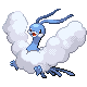 Altaria front-facing sprite from Pokémon Diamond