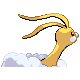 Altaria shiny back-facing sprite from Pokémon Diamond
