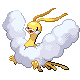 Altaria shiny front-facing sprite from Pokémon Diamond