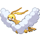 Altaria shiny front-facing sprite from Pokémon SoulSilver