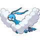 Altaria front-facing sprite from Pokémon Platinum