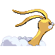 Altaria shiny back-facing sprite from Pokémon Platinum