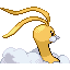 Altaria shiny back-facing sprite from Pokémon Ruby