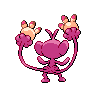 Ambipom shiny back-facing sprite from Pokémon Black