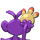 Ambipom back-facing sprite from Pokémon Diamond