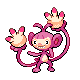 Ambipom shiny front-facing sprite from Pokémon Diamond