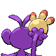 Ambipom back-facing sprite from Pokémon SoulSilver