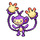 Ambipom front-facing sprite from Pokémon Platinum