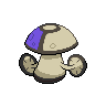 Amoonguss shiny back-facing sprite from Pokémon White 2