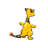Ampharos back-facing sprite from Pokémon Black