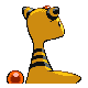 Ampharos back-facing sprite from Pokémon Diamond
