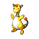 Ampharos front-facing sprite from Pokémon Diamond