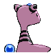 Ampharos shiny back-facing sprite from Pokémon Diamond
