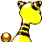Ampharos back-facing sprite from Pokémon Gold