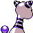 Ampharos shiny back-facing sprite from Pokémon Gold