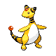 Ampharos front-facing sprite from Pokémon HeartGold