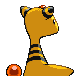 Ampharos back-facing sprite from Pokémon Platinum