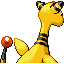 Ampharos back-facing sprite from Pokémon Ruby