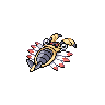 Anorith shiny back-facing sprite from Pokémon Black 2
