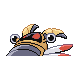 Anorith shiny back-facing sprite from Pokémon SoulSilver