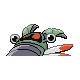 Anorith back-facing sprite from Pokémon Platinum