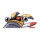 Anorith shiny back-facing sprite from Pokémon Platinum