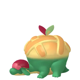 Appletun front-facing sprite from Pokémon Shield