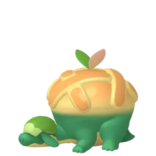 Appletun shiny front-facing sprite from Pokémon Shield