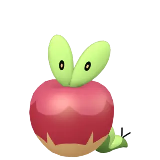 Applin front-facing sprite from Pokémon Shield