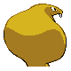 Arbok shiny back-facing sprite from Pokémon Pearl