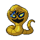 Arbok shiny front-facing sprite from Pokémon HeartGold