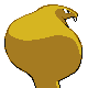 Arbok shiny back-facing sprite from Pokémon Platinum