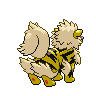 Arcanine shiny back-facing sprite from Pokémon Black 2