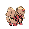 Arcanine back-facing sprite from Pokémon Black