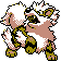 Arcanine shiny front-facing sprite from Pokémon Crystal