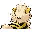 Arcanine shiny back-facing sprite from Pokémon FireRed