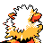 Arcanine back-facing sprite from Pokémon Gold
