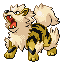Arcanine shiny front-facing sprite from Pokémon Sapphire